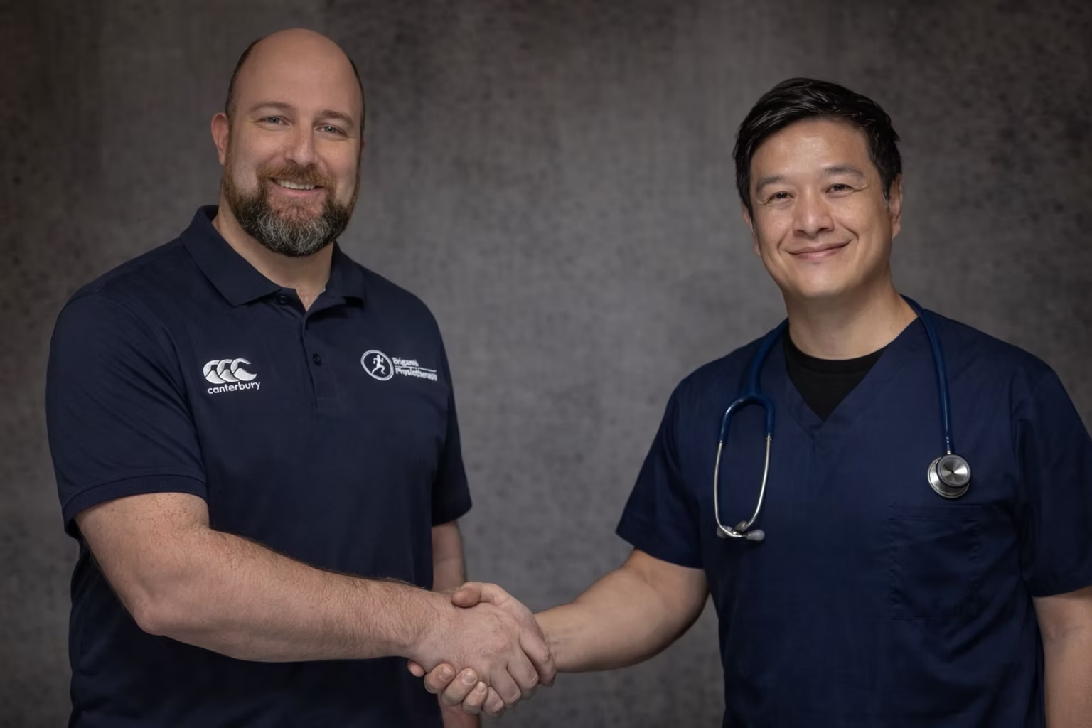 Nathan Briganti and Dr. Chun Tang, co-founders of Northwest Health, Bamber Bridge, Preston